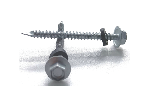 Hex Flange Head Spoon Point with Black Rubber
